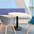 AIA Alexandra Road  | Product Seen: [Tara Arm Chair – Fabric + Wood & Customised Laminated Tabletop + Cosson Table Base]